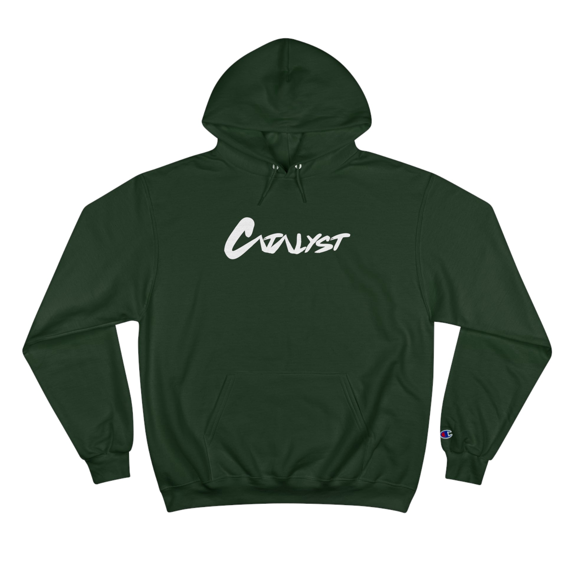 catalyst athletic hoodie champion green unisex sweatshirt