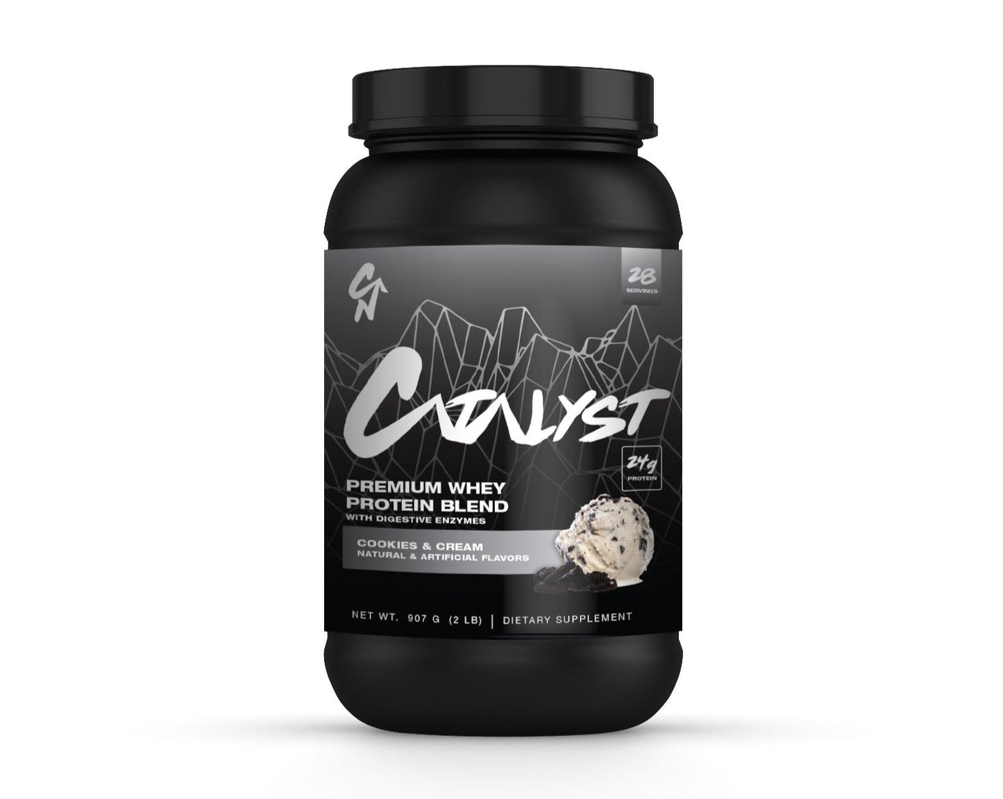 cold pressed cookies and cream whey protein powder